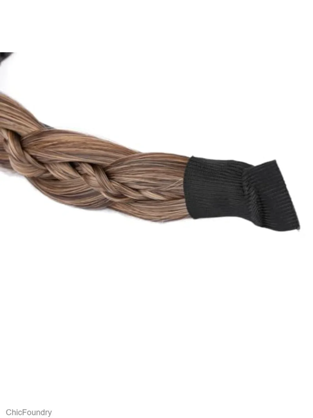 Thin Braided Headband with Teeth Synthetic Hair Plaited Head Bands for Women